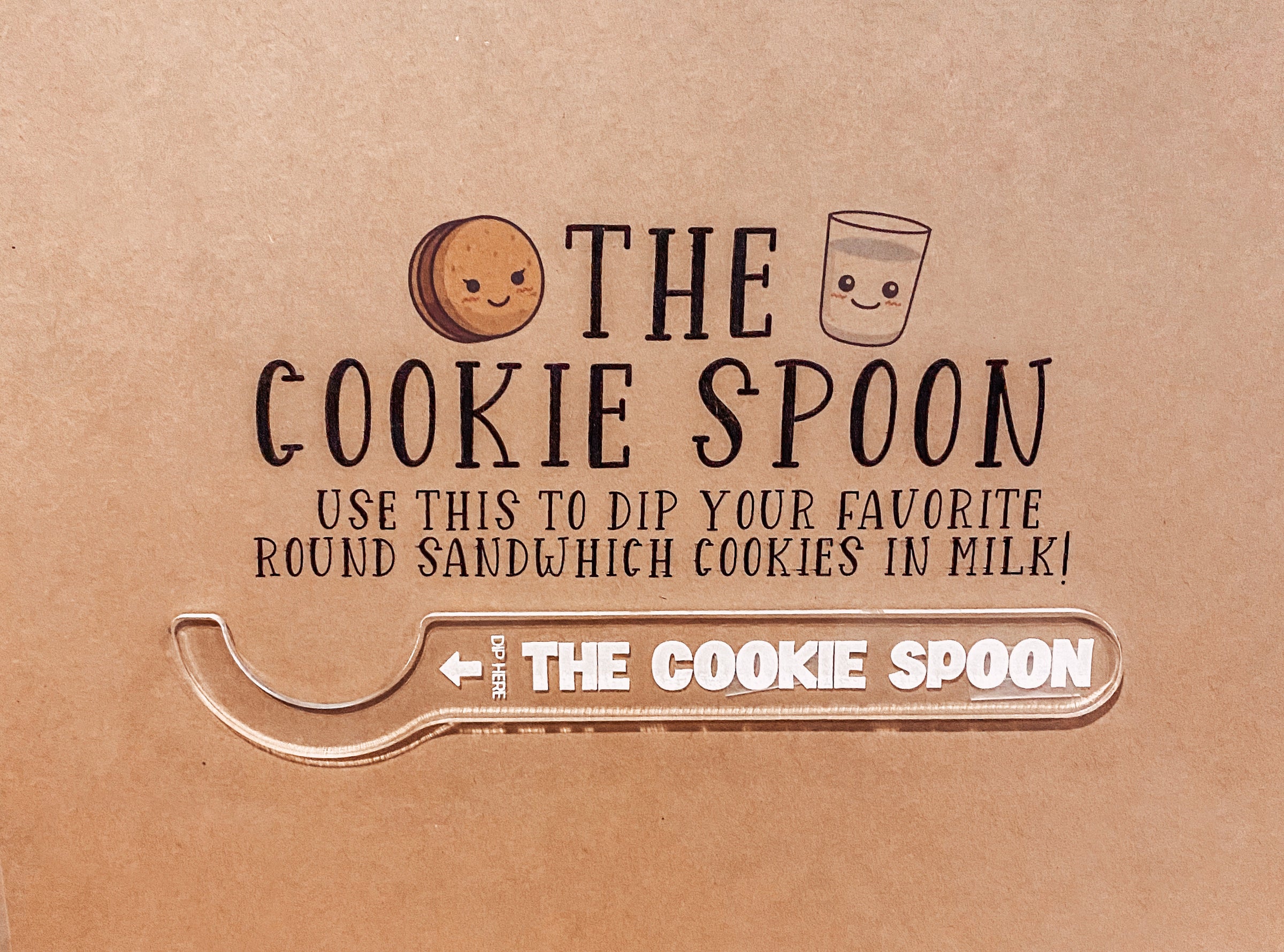 Cookie Spoon, Cookie Dipper, Milk and Cookies Dipping Spoon 